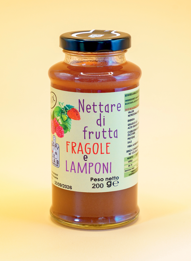 Nettare di frutta FRAGOLE e LAMPONI - foto prodotto